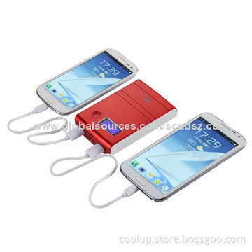Back up battery with dual output, 10,400mAh, 2.1A output